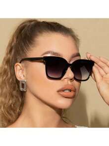 Women's Fashion Glasses - Casual Style, Fashion Glasses - 黑色 - 查看 1