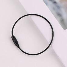 50pcs Colorful Wire Rings Rotating Screw Keychain Key Rings Bag Charms DIY Jewelry Accessories - Multicolor - View 7