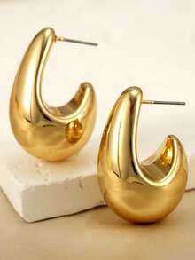 4-8 件/套大水滴泪珠吊坠耳环，夸张嘻哈配饰，女士日常耳环 - 水滴耳環套裝 - 查看 4