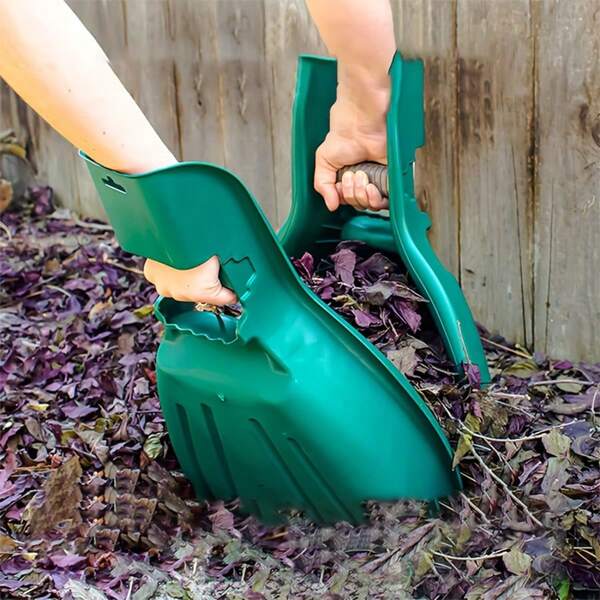 Garden Shovel And Leaf Scoop - Large Yard Debris Cleaner With Ergonomic Grip, No Electricity Required - Durable Lawn Tool For Leaves, Removal, Mulch, Soil - Suitable For Home, Commercial And Professional Gardening - Easy To Use And Store, Leaf Removal Tool, Sturdy Construction, Durable Materials, Outdoor Worker, Garden Tool, Garden Shovel, Garden Accessories, Leaf Scoop