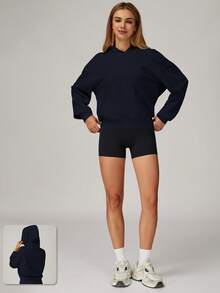 MASKERT Sports Hoodie Women's Sports Running Hoodie High Intensity Sports Leisure Hoodie Home Commuting Skin Friendly Comfortable Hoodie