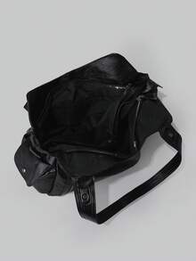 DareSee Túi tote da PU chống thấm nước, kiểu dáng công sở thường ngày, thiết kế nhiều ngăn, túi đeo vai đa năng, phù hợp cho nữ sinh trung học, sinh viên đại học, nhân viên văn phòng và người mới vào nghề. Hoàn hảo cho công việc, đi làm, mua sắm, du lịch ngoài trời và đi học. Túi dung tích lớn dành cho nữ, túi công sở bắt mắt dành cho nữ, túi tote mới về làm quà tặng cho nữ dịp lễ hội âm nhạc. - màu đen - Xem 6