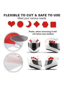 1pc White/Red Reflective Tape - Marine Grade PET For Trucks/Boats, 118" Waterproof Safety Strips (3M Adhesive, High Visibility