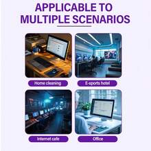 H4Cacle 游戏用品除尘喷雾，键盘清洁垫，笔记本电脑键盘鼠标耳机清洁消毒数据线键盘游戏鼠标除尘喷雾 - 青苹果香型 - 4106 - 查看 8