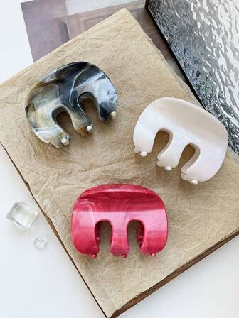 3pcs/2pcs Elegant Marble Tie Dye Hair Clips, Suitable For Hairstyling, Daily Wear, Commuting, Festivals, Parties, And Dates Elegant Claw Clips Winter Hair Accessories Causal Hair Cluth Fashion Hair Claws