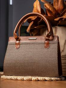 Women's Medium Satchel Luxury Tote Bag - Unta - View 4