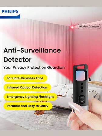  Philips Hidden Camera Anti-Surveillance Detector Emergency Lighting Flashlight