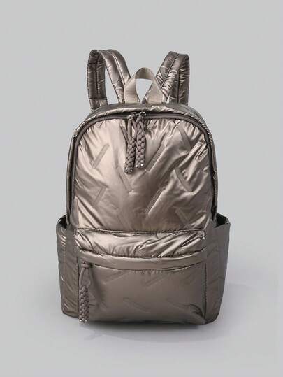 DareSee 学生背包，新款时尚经典学院风，纯色菱形图案设计，大容量多口袋背包，也可用于旅行度假，适合学期期间在校园使用。短途旅行圣诞礼物之选。