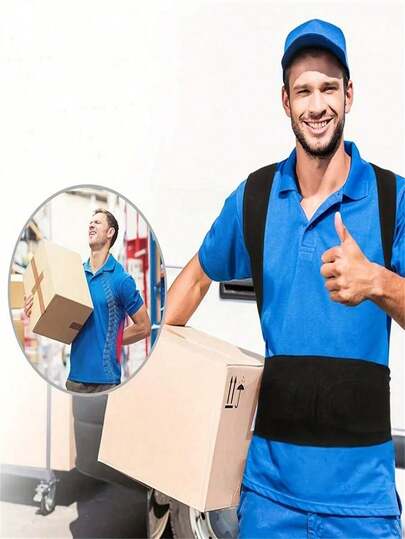 1pc Adjustable Posture Corrector For Men & Women - Breathable Back Support Brace With Ergonomic Design, Comfortable Fit For Neck, Shoulder, And Back - Black, Back Posture Corrector, Sleek Sports Style, Secure Fit Closure