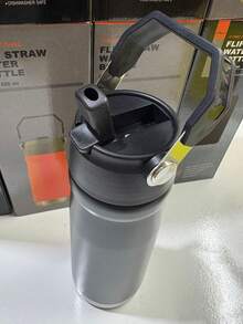 650ml Thermal Bottle Cup With Reinforced Handle And Double Wall In Stainless Steel, Exclusive 2025/26 - 黑色 - 查看 4