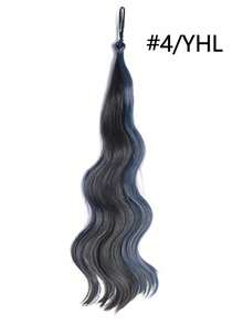 Hair Extensions For Girls Ponytail Extensions Highlighted Hair Bundles Can Be Braided And Colorful Braided Hair Extensions Suitable For Daily Use