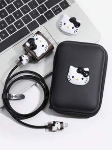 Sanrio Bolsa de almacenamiento protectora 3D linda y estereoscópica compatible con el cargador rápido de 20W para iPhone - Multicolor - Ver 1