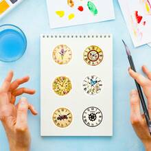 56 piezas de pegatinas retro de grafiti, pegatinas con diseño de reloj, pegatinas de vinilo resistentes al agua, adecuadas para portátil, botella de agua, guitarra, bicicleta, coche, sobre, recompensas en el aula, parachoques de motocicleta, equipaje, monopatín y talla grande, calcomanías de grafiti lindas, el mejor regalo para adolescentes y adultos, decoración de cumpleaños, decoración de graduación, regalo perfecto para estudiantes, útiles escolares, de vuelta a la escuela - Multicolor - Ver 9