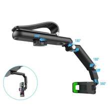 New 1080° Multi-Function Sun Visor Universal 360 Degree Rotating Phone Holder Suitable For Any Scene Car Holder - Rotatable And Retractable - 黑色 - 查看 7