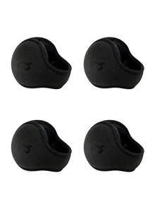 meetsunny 超保暖仿毛皮可折叠冬季耳罩，寒冷天气保暖加厚柔软抓绒耳罩，可调节弹力耳套，跑步骑行滑雪后可佩戴，男女通用