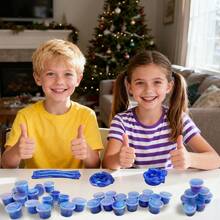 Bộ slime mini, slime lỏng lấp lánh chủ đề thiên hà, quà tặng tiệc slime thiên hà đẹp mắt, co giãn và không dính, quà tặng sinh nhật, Giáng sinh, Halloween, Lễ Phục sinh, Ngày Valentine, Năm mới cho trẻ em, không dính. - Nhiều màu ngẫu nhiên - Xem 6