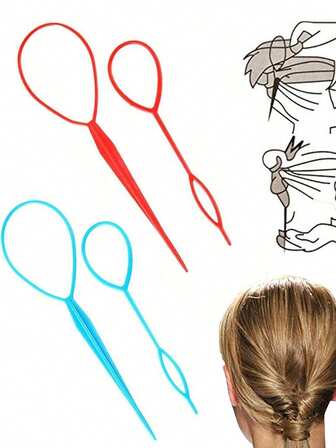 4pcs Hair Accessories Set: Ponytail Maker, French Braiding Tool, Hair Braid Decorations,Stocking Stuffers,Stocking Fillers,Stocking Stuffers For Women,Stocking Fillers Women,Christmas Gifts,Gifts,Christmas Stocking Fillers,Gifts For Women,Gift,Christmas Gift,Stocking Stuffers For Adults,Stocking Fillers For Adult,Hair Stuff,Women's Accessories,Stocking Stuffer,Coming-Of-Age Hair Accessory,Christmas Hair Accessories,Gift Ideas For Women,Beauty Stocking Fillers,Christmas Gifts For Women