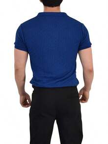 JOHN LEOPARD - Men's Knitted Polo Shirt - White - View 6