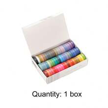 Fita adesiva washi de 60 cores, fita adesiva decorativa básica com cores sólidas de arco-íris, adequada para arte, bullet journaling, embalagens, calendários, scrapbooking, fita adesiva - Multicolorido - Ver 12