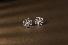 Tory Burch Classic Double T Logo Silver Earrings 80248 - Silver - View 3