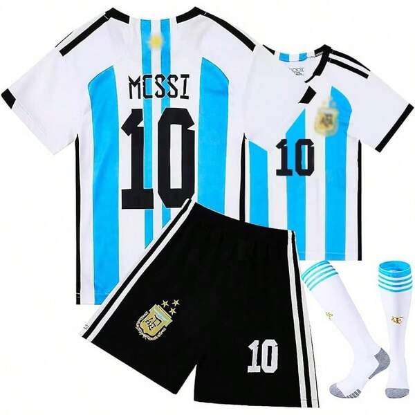 Jersey #10 Jersey Youth Soccer Jersey, - Shirt Trunks Socks Soccer Shirt Set