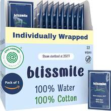 Mini Travel Wipes - 100% Water - Individually Wrapped - For Hand, Face & Body - Unscented Wet Wipes For Adults & ,  With Sensitive Skin - Feminine Wipes For Women, On The Go Essentials, 22 Ct,25837810 - màu đen - Xem 1