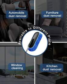 1Pack Car Cleaning Kit,  Extendable Microfiber Dust Brush/Scratch Free Car Dash Duster/Soft Car Interior Brush For Vehicles Motorcycle And Home Cleaning Tools - one-size - View 6