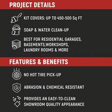 Floor Paint Kit (1 Gallon) - Garage And Basement Light Blue Acrylic Concrete Coating | Scratch Resistant | Ready To Use, Most Suitable For Residential Garages, Workshops, Prefabricated Houses, Etc - Màu xanh nhạt - Xem 4