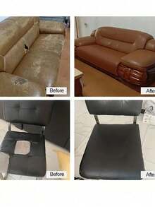 Leather Repair Patch, Leather Repair Kit, Self Adhesive Leather Repair Tape For Couches, Car Seat, Sofas, Computer Chair, Furniture, Handbags, Drivers Seats, Car Boat Seats Couch Chairs Shoes Handbags Jackets Patch Fix Tear Kit, Vinyl Chairs(20*30CM*2,50*137CM*1,35*137CM*120*137*1,60*25*1) - Multicolor - View 8