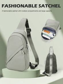 Nylon Water Repellent Belt Bag, Crossbody Bags With Adjustable Strap, Fashion Shoulder Bag For Girl Boy, Lightweight Fanny Pack With Zipper, Casual Waist Packs With Multiple Layers For Students, Travel Essentials Bag For Outdoor Work Commute School Work, Black Bag, 5 Colors Option