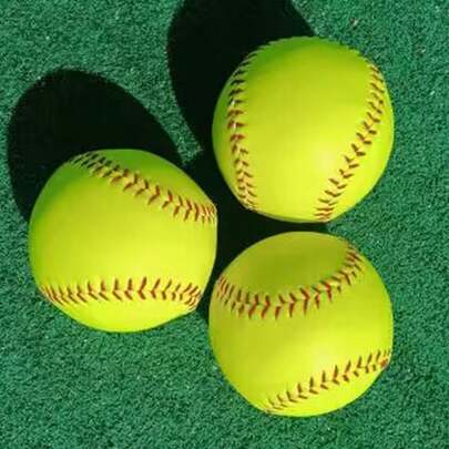 1pc 12-Inch Hardball Softball For Outdoor Sports, Slow Pitch Softball Training