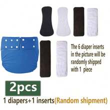2pcs(1pc Diaper+1pc Insert)Adult Diaper Pants, Unisex Leakproof Waterproof Briefs With Adjustable Side Buttons, Reusable Polyester Lining, Breathable Fabric, Good Absorbency For Incontinence, Suitable For Elderly, Pregnant Women, Postpartum, Disabled, Long Drives - Multicolor - View 14