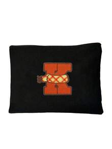 Black Portable Cosmetic Bag With Autumn-Style Towel Embroidery,Letters A-Z,Versatile And Stylish Black Toilet Travel Bag, Women's Portable Makeup Storage Bag,Simple Zipper Beauty Bag,Cosmetic Bag For Small Items Storage, Multifunctional Storage Bag,Christmas Gifts,Pouch,Travel,Gifts For Women,Women's Necessaire,Travel Essential,Pouch,Clutch / Small Handbag,Necessaire,Makeup Organizer,Makeup Organize,Pouch,Brush Holder,Mini Pouch,Large Capacity Pouch,Gifts For Women,Christmas Gifts,Gift Ideas For Women