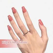 Brown Gel Polish, 0.5 Fl Oz HEMA & TPO Free Chocolate Moose Brown Gel Nail Polish Soak Off U V LED Fall Winter Nail Art Design Manicure Salon For Women Fgirl{Inchcolor_nameinch:InchOpaque-ChocolateMooseinch} - 不透明巧克力駝鹿 - 查看 7