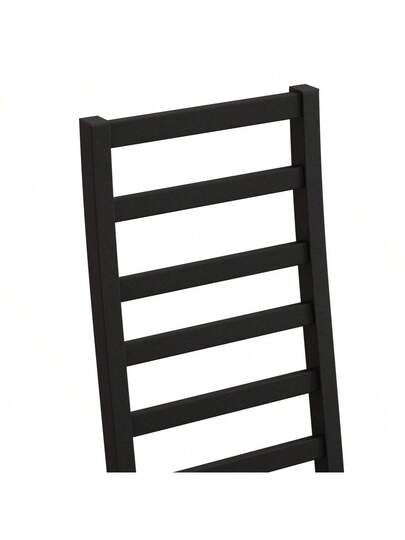 Set Of Metal Dining Chairs, Steel Legs PU Leather Seats, Armless High Back Kitchen, Living Room, Grijs view 11