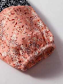 Acelitt Women's Fashion Camouflage Pattern Patchwork Long Sleeve Loose V-Neck Pullover Shirt, Autumn