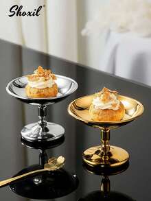 shoxil 1个不锈钢甜点碗，甜点杯，水果沙拉酸奶碗，冰淇淋杯，零食蛋糕糖果碗，适用于派对、餐厅、庭院、斋月、宰牲节等场合 - Dessert Cup - 查看 3