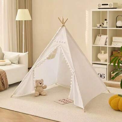 1PC White Tent Portable Tent Indoor Tipi Teepee Outdoor Camping Tent