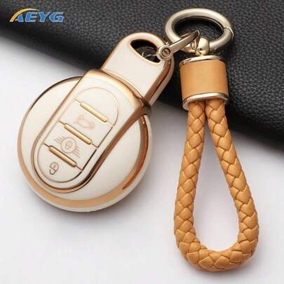 NEW TPU Car Key Shell Fob Cover Keychain For BMW MINI COOPER S ONE JCW F54 F55 F56 F57 F60 CLUBMAN COUNTRYMAN Key Case Protector