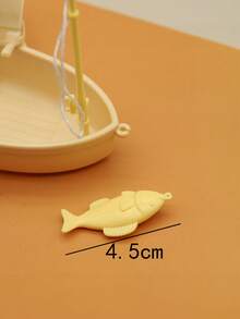 1 件木制独木舟、渔船、游泳圈、微型逼真玩具、娃娃屋配件、桌面装饰、青少年创意玩具、钓鱼、娃娃屋微型模型、船 - 漁船/1pcs - 查看 5