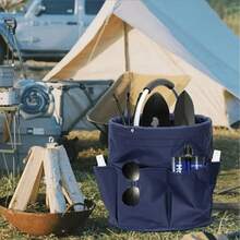 Multifunctional Oxford Cloth Tool Storage Bag - 6-Compartment Large Medium Design, Foldable Space-Saving, Reinforced Handle, Essential Gardening Home Accessory - Multicolor - View 12