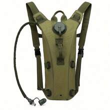 1pc Tactical Hydration Pack With 101.44oz Water Bladder - High-Strength High-Quality Backpack, Adjustable Shoulder Strap System, Quick Release Valve For Hiking, Cycling, Running, Climbing, Camping - Compatible With Water Bladder & Bottle, Outdoor Adventure Gear, Secure Attachment System, High-Performance Materials, Cycling Accessories, Reinforced Stitching, Ideal For Fitness Enthusiasts And Travelers