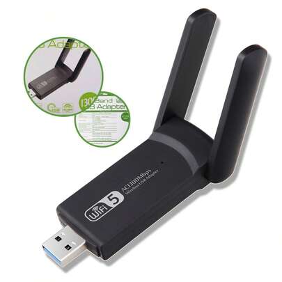 Adaptador Wifi 5ghz Usb 3.0 Dual Band 5g Ac 1200mbps Pc Note