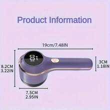 800mAhUSBRechargeable Fabric Shaver - Portable Lint Remover For Clothes, Bedding, Furniture, And More - Powerful Pilling And Fuzz Remover - Cleaning Gadget For A Fresh Look - Multicolor - View 4