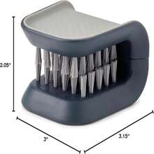 Joseph Joseph BladeBrush Knife And Cutlery Cleaner Brush Bristle Scrub Kitchen Washing Non-Slip, One Size, Green - ColorA - 查看 9