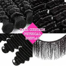 Human Hair Bundles 20 22 24 Inch Loose Deep Wave Human Hair 3 Bundles Unprocessed Brazilian Virgin Human Hair Extensions 12A Grade Human Hair Extensions - Natural Black - View 6