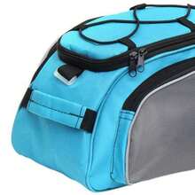 2PCS Bicycle Seat Rear Bag Bike Pannier Rack Pack Shoulder Waterproof Cycling Carrier - Blue-gray - View 4