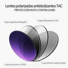 Anteojos De Sol Polarizados Tagiar Brillante Y Lente Negro polarizadas con protección UV400, espejo, para hombres y mujeres, ideales para pesca, conducción, verano, playa y viajes - Negro - Ver 4