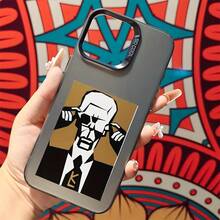 El reconocido diseñador K-ha creado una funda de teléfono moderna y a, adecuada para 17, 16, 15, 14, 13, 12, 11 Pro, X, XR y XSMAX, con un diseño plateado colorido que resistente a la suciedad.17  17promax - Negro - Ver 4