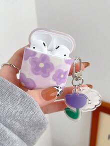 Large Purple Flower Earphone Covers - Multicolor - View 9